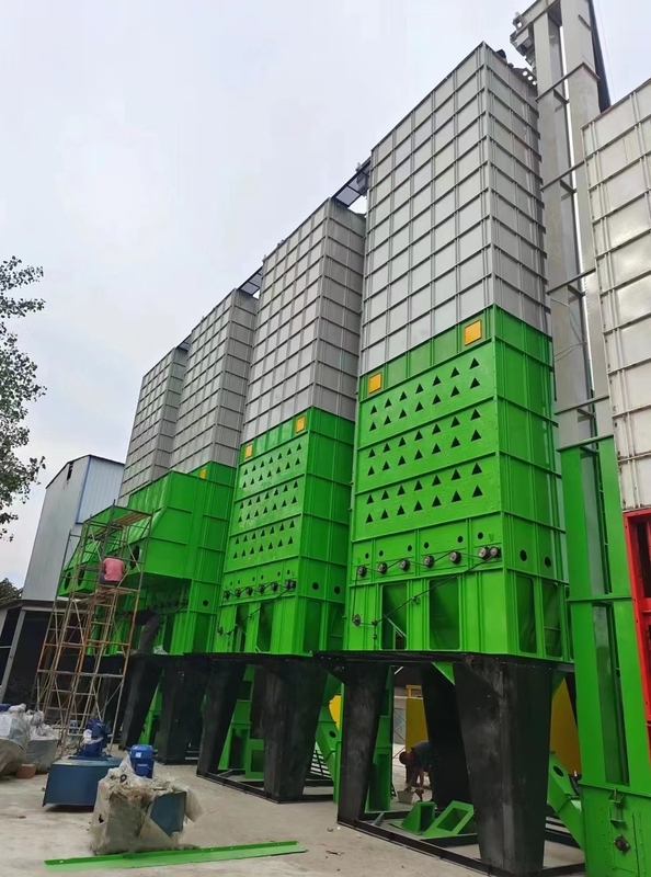 128 Ton Per Batch Pengering Aliran Campuran Tingkat Penghancuran Rendah, Konsumsi Energi Rendah Tidak Ada Penggerek Untuk Jagung