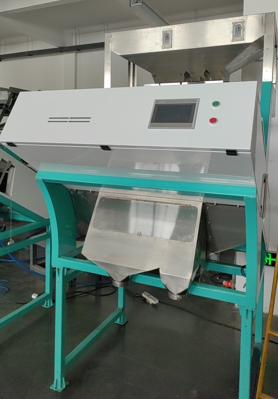 2 Chutes Red Rice Color Sorter Dengan Kamera CCD Resolusi Tinggi