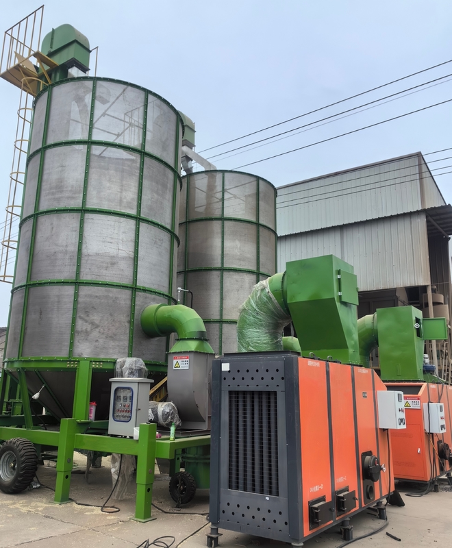 120 Ton Per Hari Mesin Pengering Jagung Mobile Dengan Pellet Biomassa Sebagai Bahan Bakar