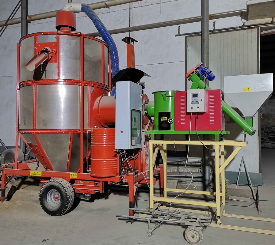Kecepatan Pengeringan Cepat Pengering Biji Portable 15 Ton Per Hari Dengan Oven Biomassa