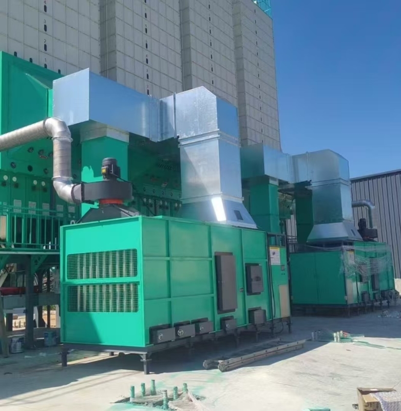 2 set 600.000 Kcal/jam Biomass Combustion Furnace Untuk 120 Ton Per Batch Grain Dryer