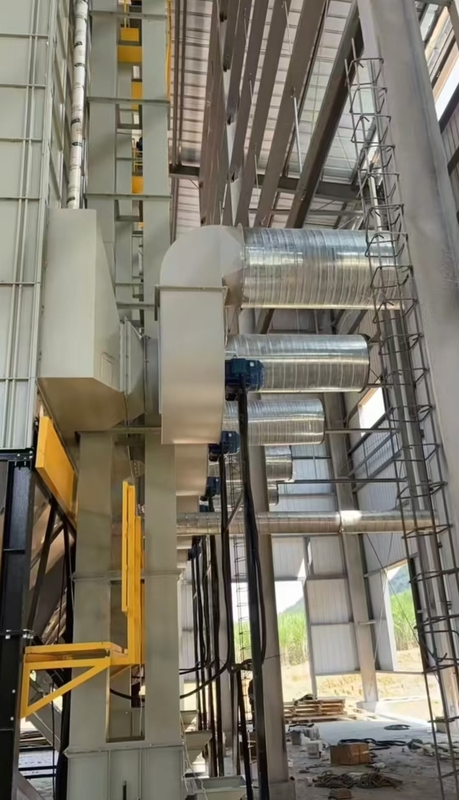 Pengering Biji Gandum Jagung Beras 70 Ton / Batch Kapasitas Udara Panas 60-130°C 16.603kw