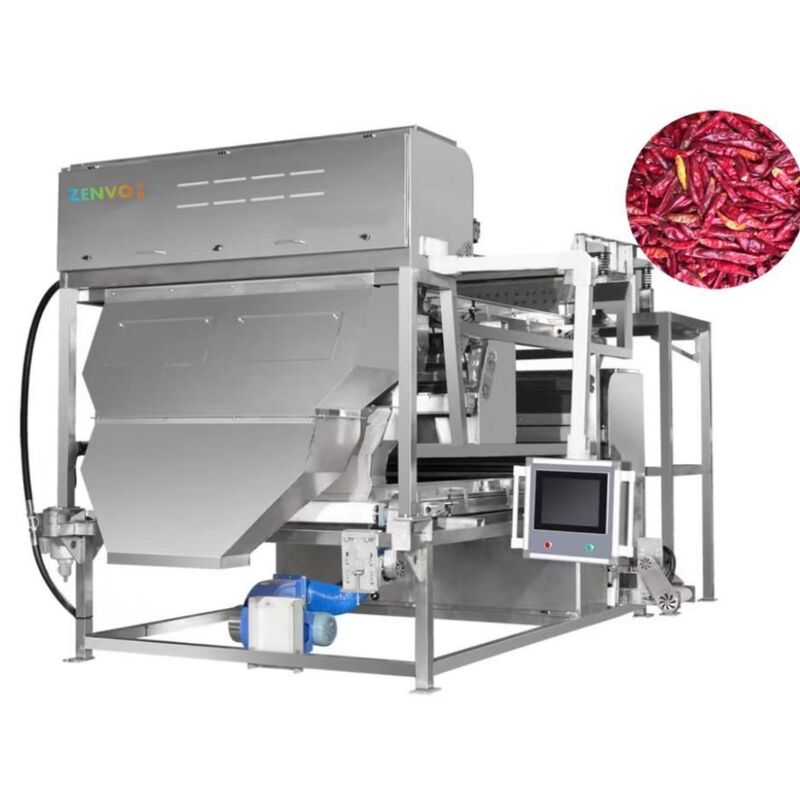 Double-Belt Conveying Low-Breakage Chili AI Intelligent Multi-Parameter Sorter.