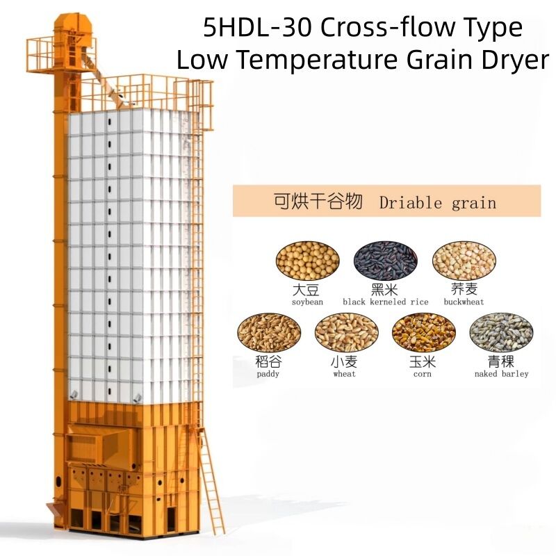30 Ton Low-Temperature Mixed-Flow Circulating Grain Dryer for Soybean, Black Bean, Buckwheat.