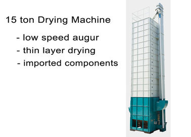 15 Ton Auger Type Rice Grain Dryer Tipis Pengeringan Lapisan Dengan Komponen Impor