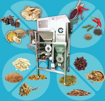Stainless Steel Beredar Tenaga Angin Mesin Penyortir Warna Butir Untuk Pedas