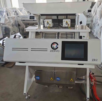 Two Chutes CCD Color Sorter Untuk Remote Control Kacang Ginjal